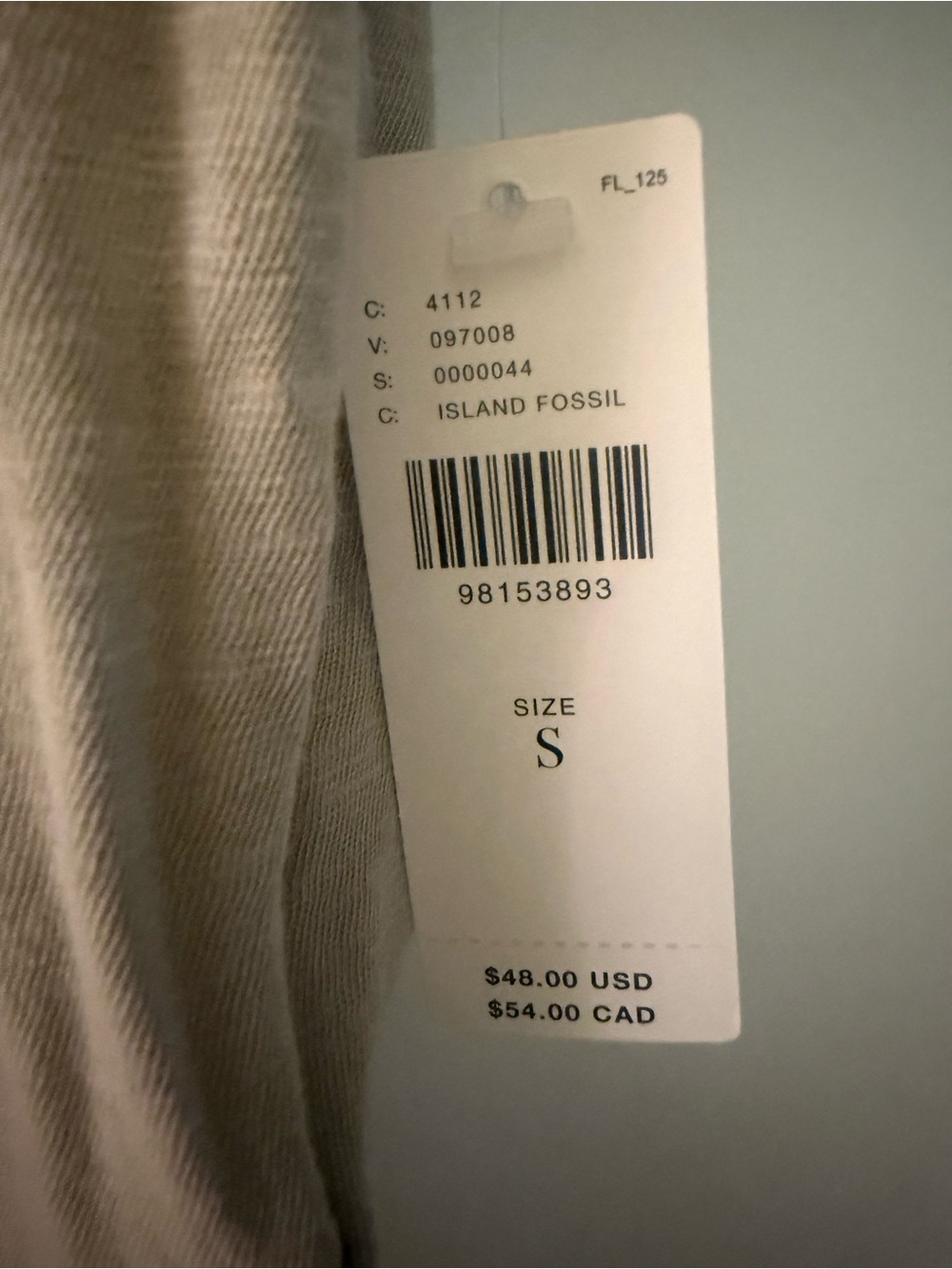 Anthropologie Pilcro Jordyn deep V-Neck oversized tee in Oyster NEW WITH TAGS! - Picture 6 of 11